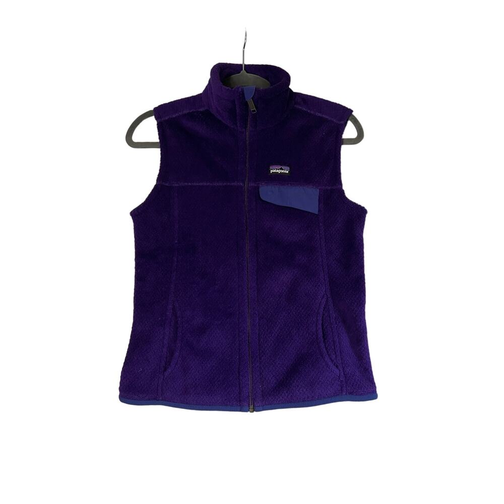 Patagonia Purple Soft Re-Tool Zipup Vest Sz S